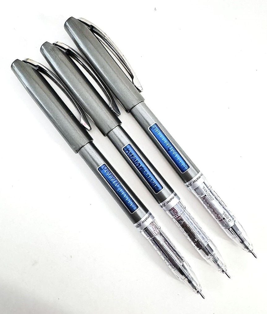 Ручка кулькова кулькова 12,5 км Writo-meter синя та чорна (12 шт/уп) 12500 Flair