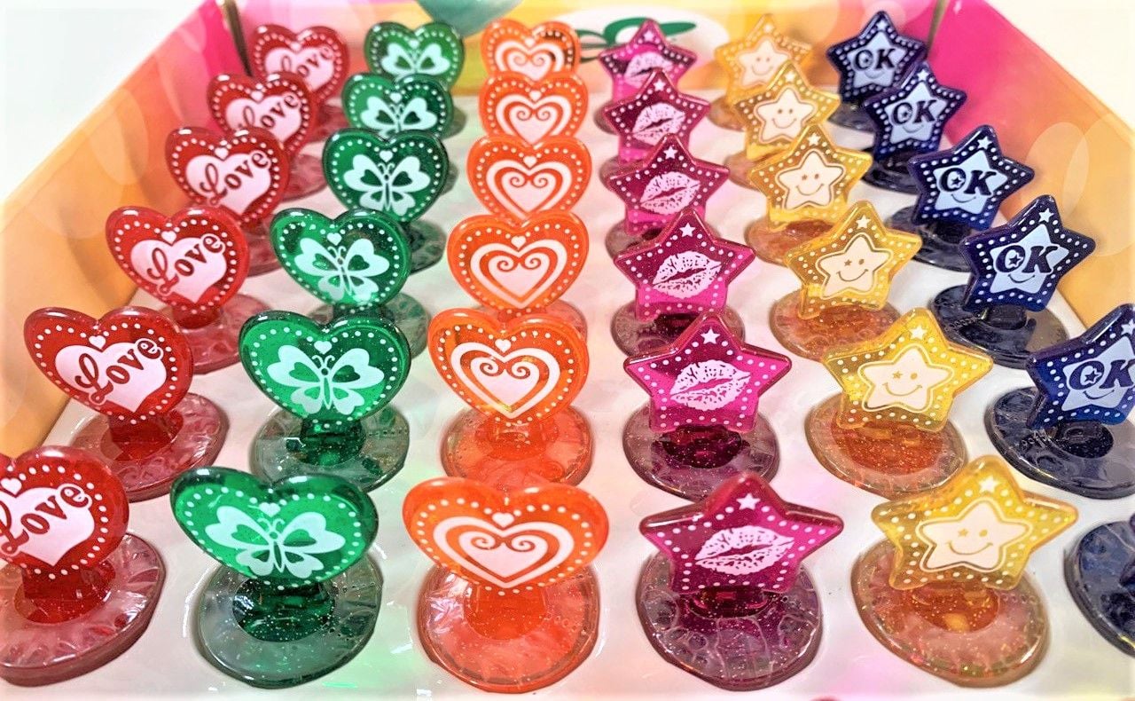 Іграшка штамп дитячій Love 6 видів, (48 шт/уп) S15A3 Малеваро