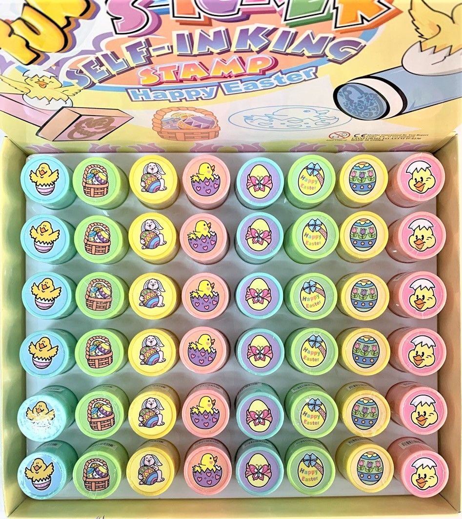 Іграшка штамп дитячій Пасхальний 6 видів, (48 шт/уп) SS01E11 Малеваро