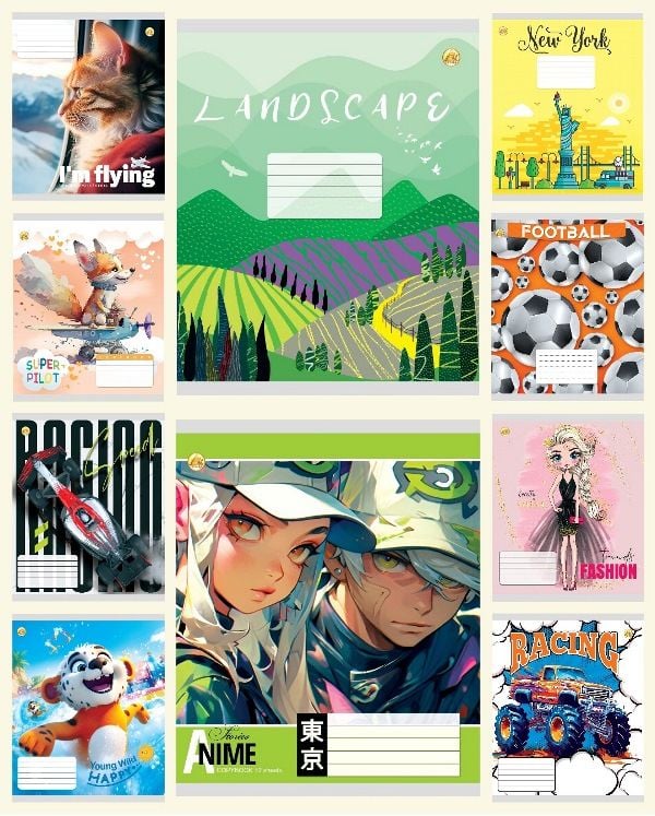 Зошит 12 арк # клітинка (25 шт/уп) ТА 51105 Тетрада