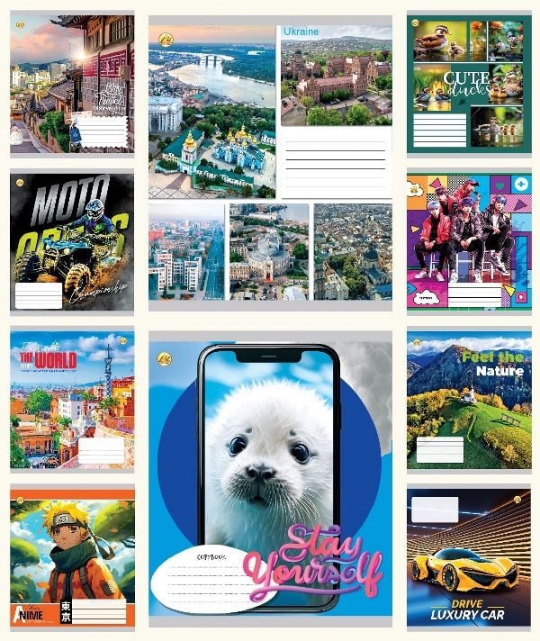 Зошит 24 арк = лінія ТЕ 12344 Тетрада