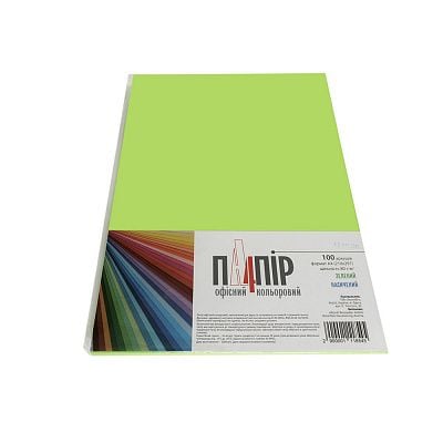 Папір принтерний А4 IQ Color INTENSE MA42 зелений 100 арк A4/80-MA42 IQ