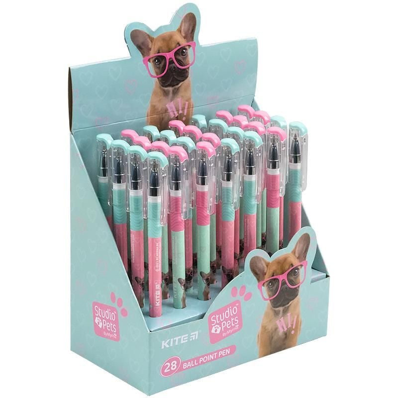 Ручка кулькова Studio Pets (28 шт/уп) SP21-032 Kite
