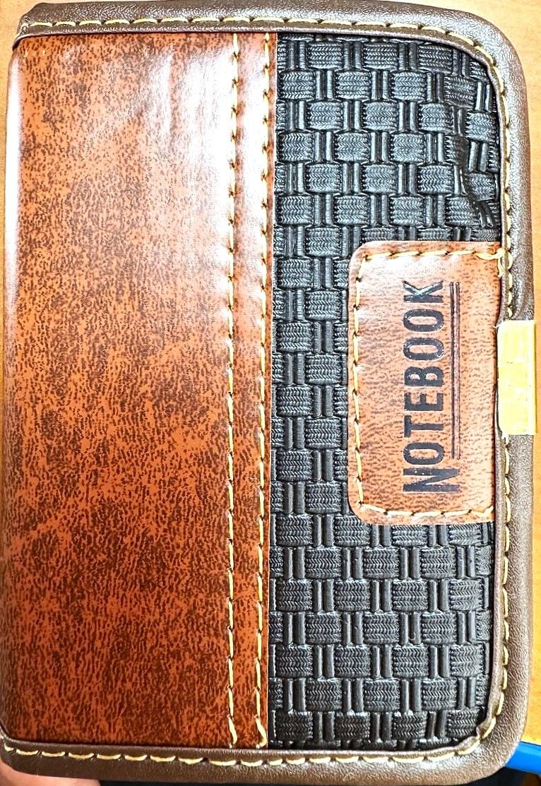 Блокнот алфавітка А7 Notebook коричневий FX-86100 Імпорт