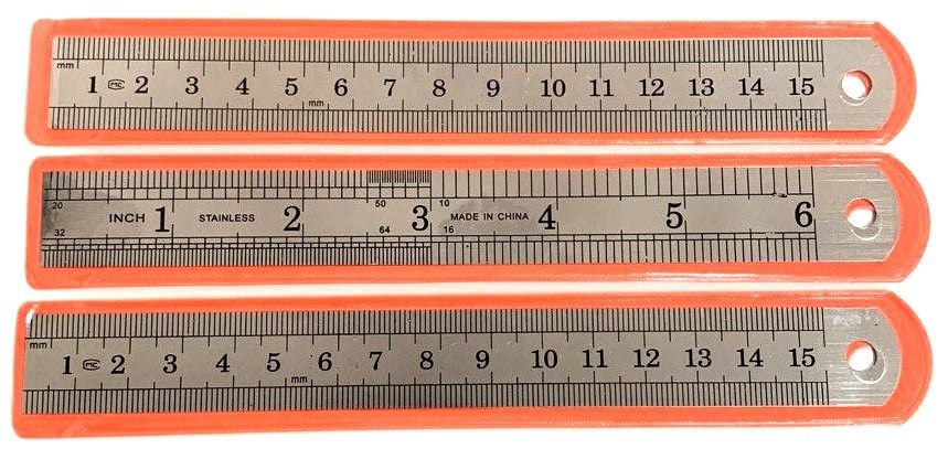 Лінійка металева 15см