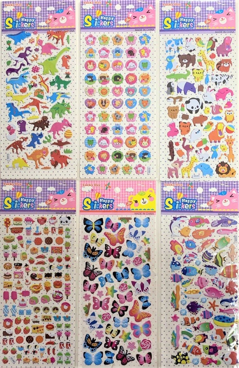 Наліпки маленькі 12 дизайнів (12 шт/уп) CC-A Малеваро