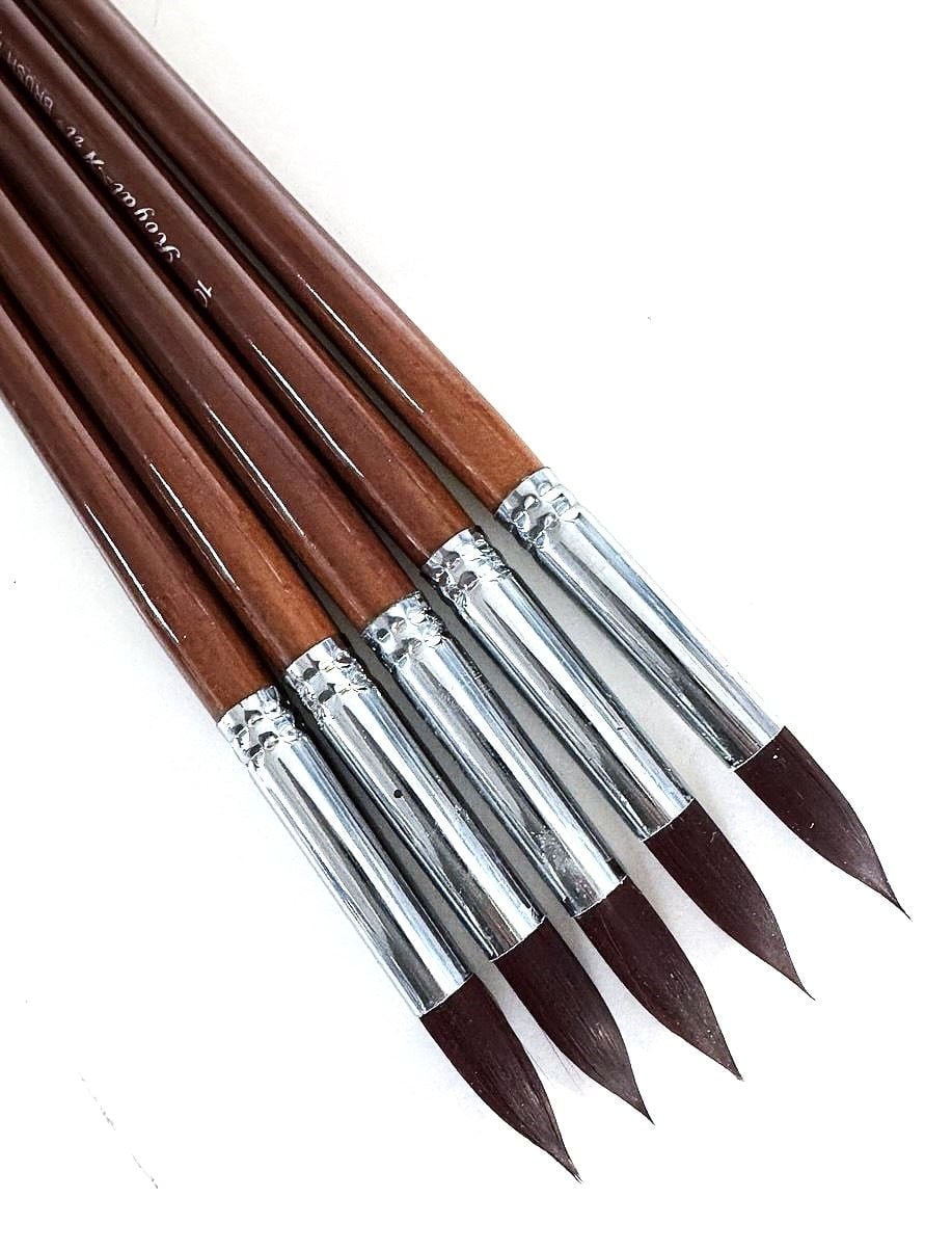 Пензлики художні круглі №10 нейлон (12 шт/уп) RA-9127-10 Royal-Art