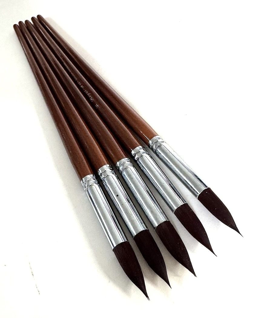 Пензлики художні круглі №10 нейлон (12 шт/уп) RA-9127-10 Royal-Art