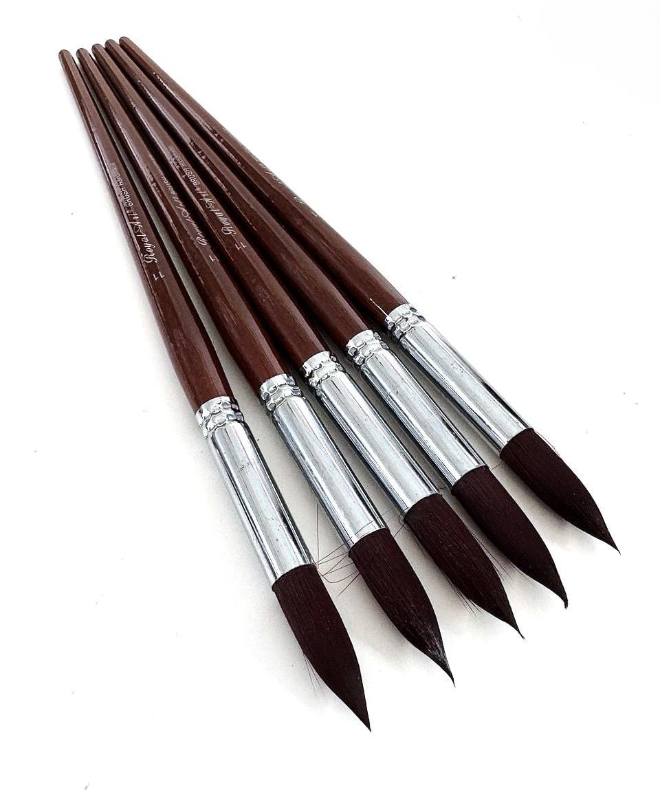 Пензлики художні круглі №11 нейлон (12 шт/уп) RA-9127-11 Royal-Art