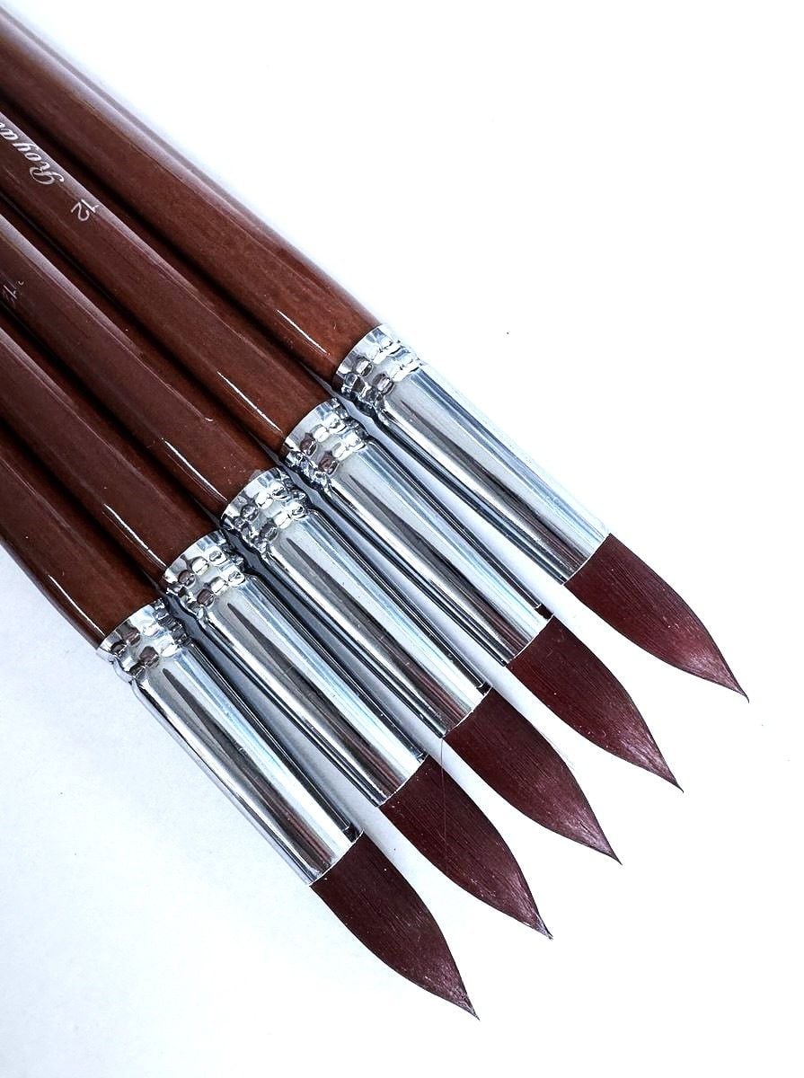 Пензлики художні круглі №12 нейлон (12 шт/уп) RA-9127-12 Royal-Art