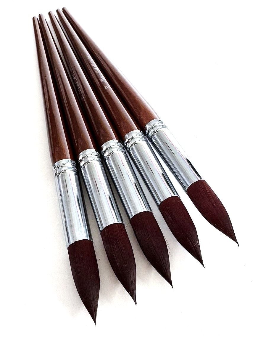 Пензлики художні круглі №12 нейлон (12 шт/уп) RA-9127-12 Royal-Art