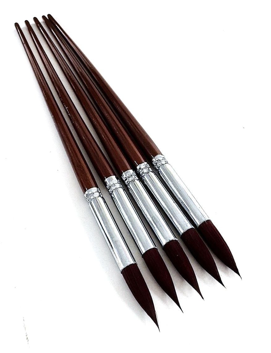 Пензлики художні круглі №7 нейлон (12 шт/уп) RA-9127-7 Royal-Art