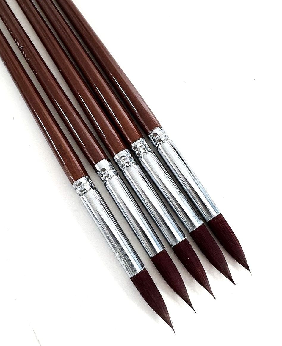 Пензлики художні круглі №7 нейлон (12 шт/уп) RA-9127-7 Royal-Art