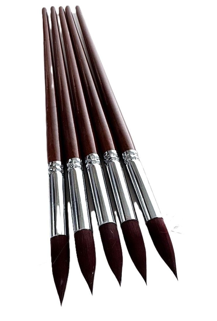 Пензлики художні круглі №9 нейлон (12 шт/уп) RA-9127-9 Royal-Art