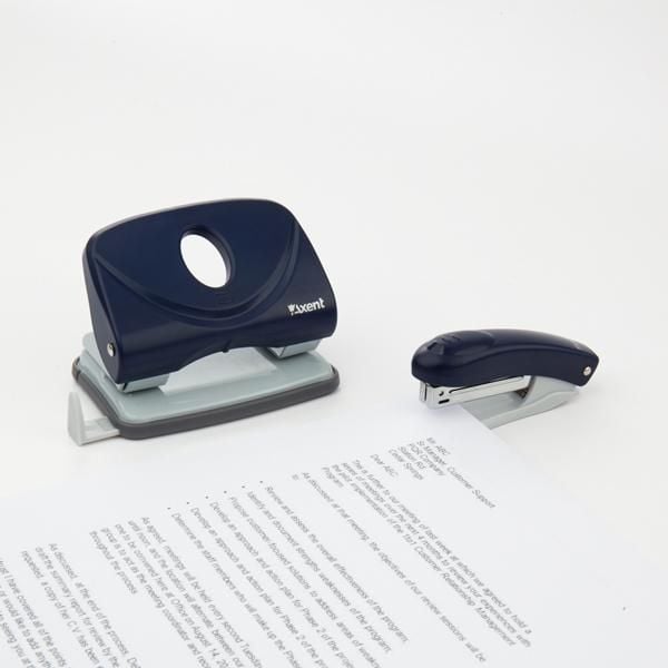 Степлер до 10 арк пробивання Welle-2 синій 4812-02 Axent