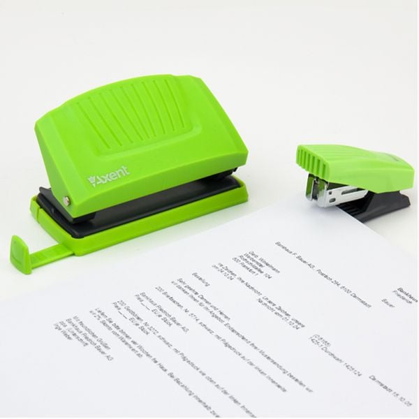 Степлер 24/6 до 12 арк зшивання салатовий 4831-09 Axent