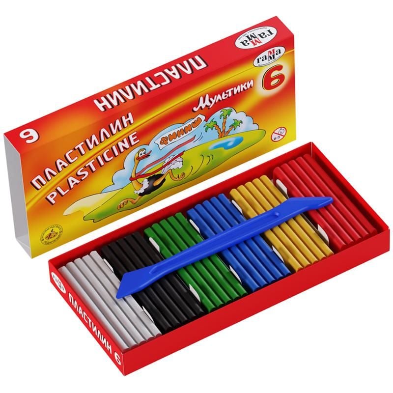 Пластилін Мультики 6 кол 120 г 280015 Гамма