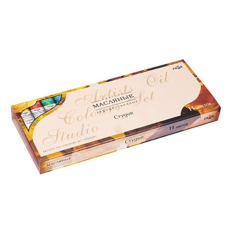 Фарби олійні художні 9 мл/туба 10 кол+ 2 білих 203007 Гамма