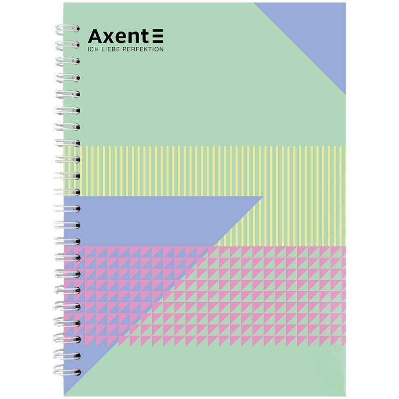 Блокнот А5 96 арк, на спіралі, тверда обкл 8032-19 Axent