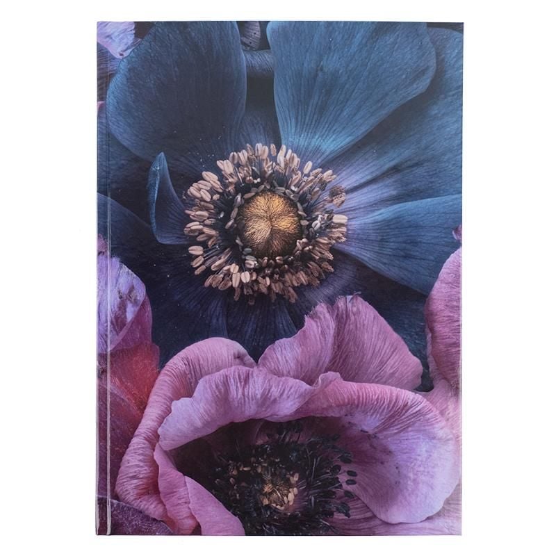 Блокнот Книга А4 Flora 192арк, клітинка, фіолетова 8423-25 Axent
