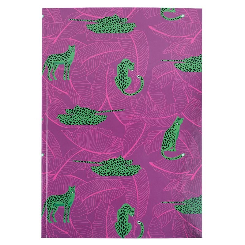 Блокнот Книга А4 Leopard 96арк, клітинка, рожева 8422-555 Axent