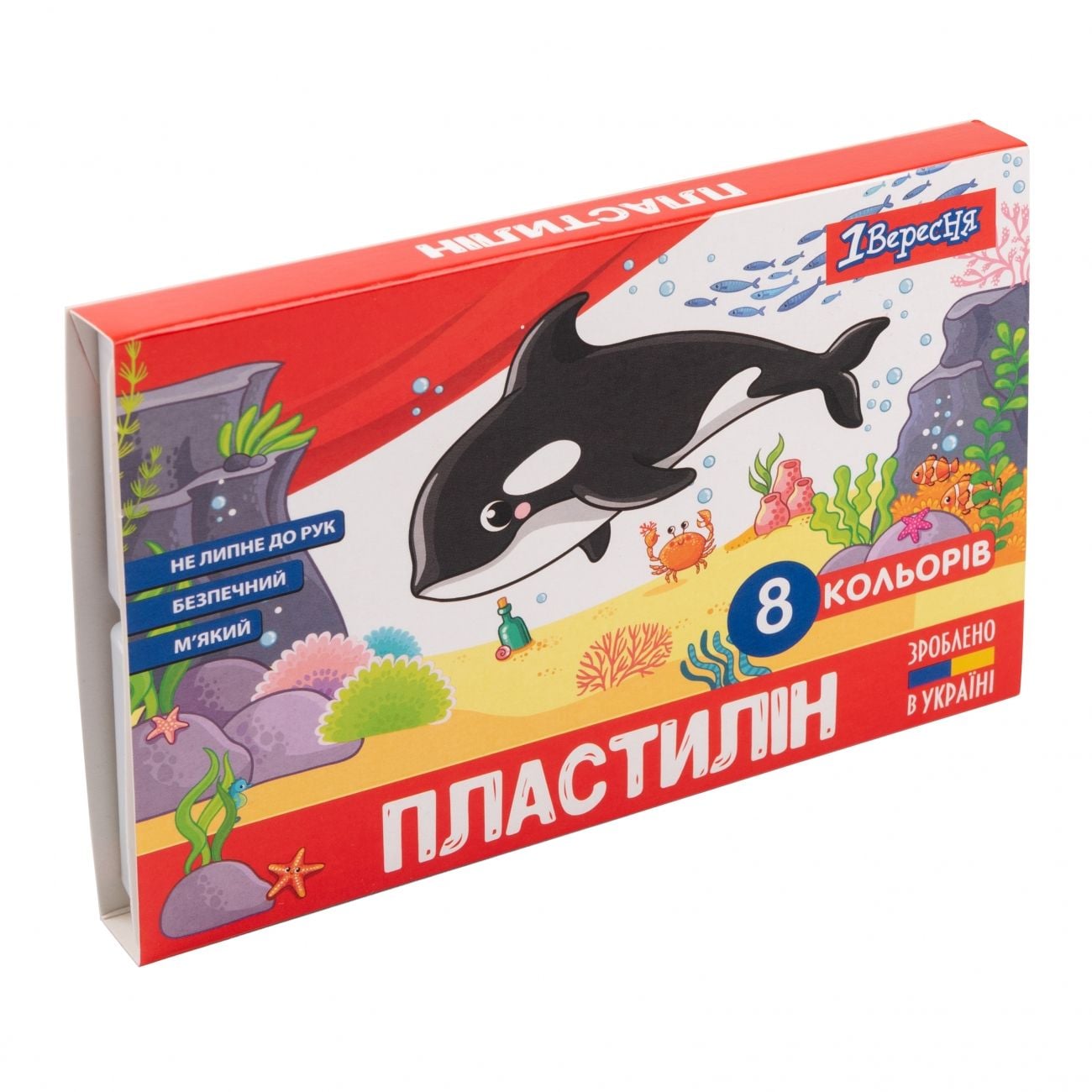 Пластилін 8 кол 160 г Zoo land 540587 1 Вересня