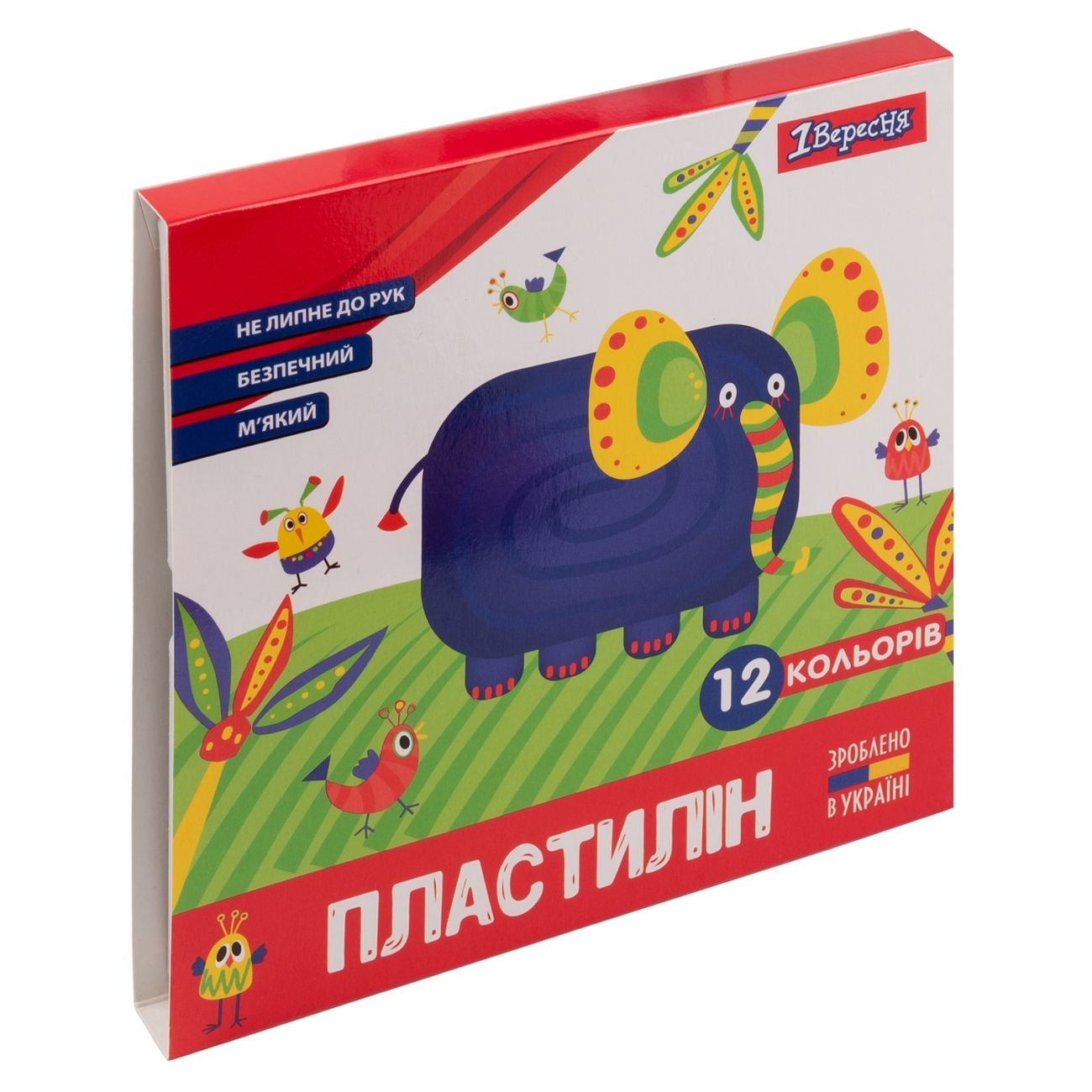 Пластилін 12  кол 240 г Zoo land 540586 1 Вересня