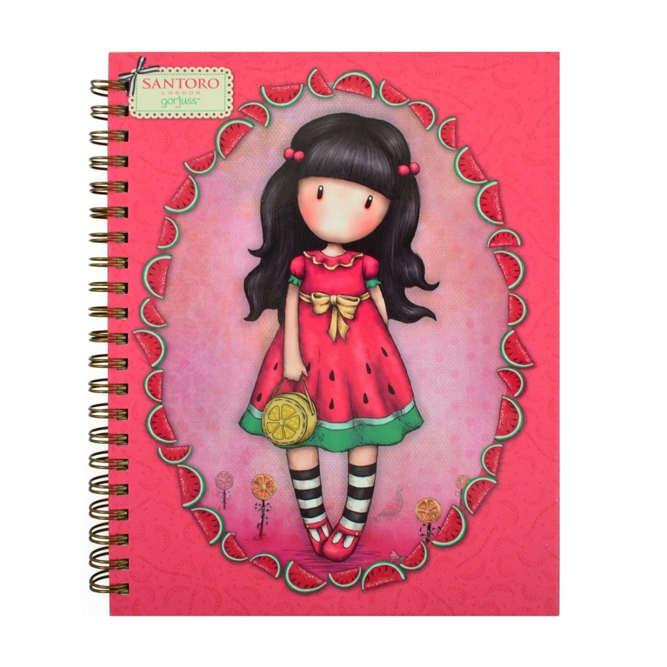 Блокнот А5 64 арк клітинка подвійна пружина Santoro Summer 151545 YES!