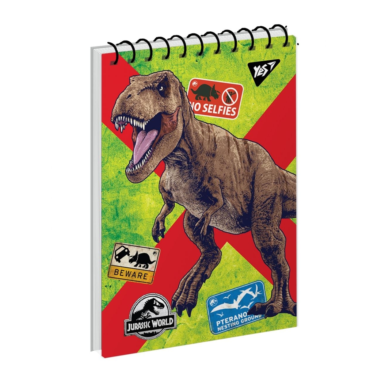 Блокнот А6 80 арк клітинка  пружина Jurassic world. Dino tracker 151901 YES!