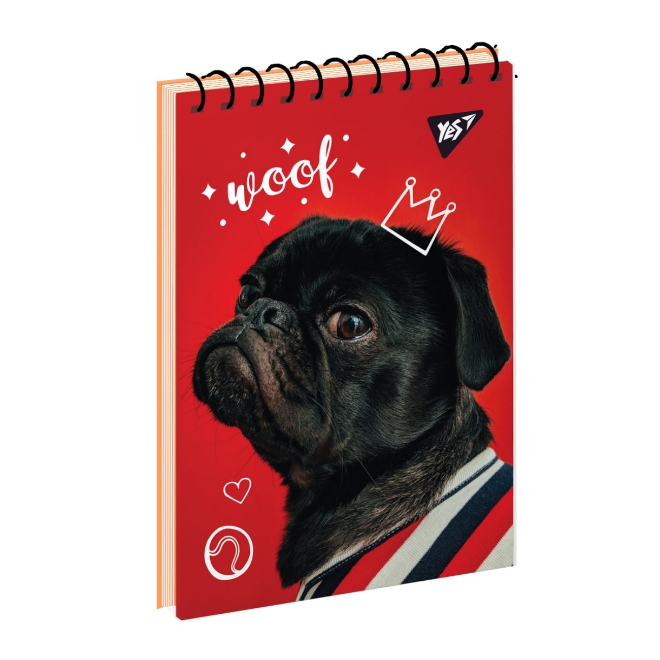 Блокнот А6 80 арк клітинка  пружина Dogs fun 151900 YES!