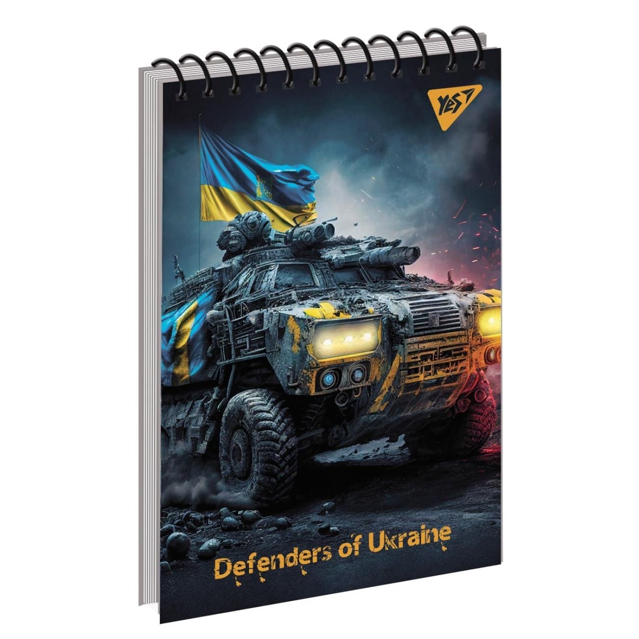 Блокнот А6 80 арк клітинка  пружина Defenders of Ukraine 151895 YES!