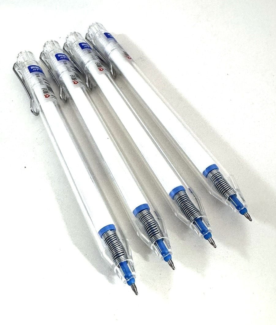 Ручка гелева автомат швидкосохнуча з металевим кліпом 0,5 мм синя (12 шт/уп) GP2691 AIHAO