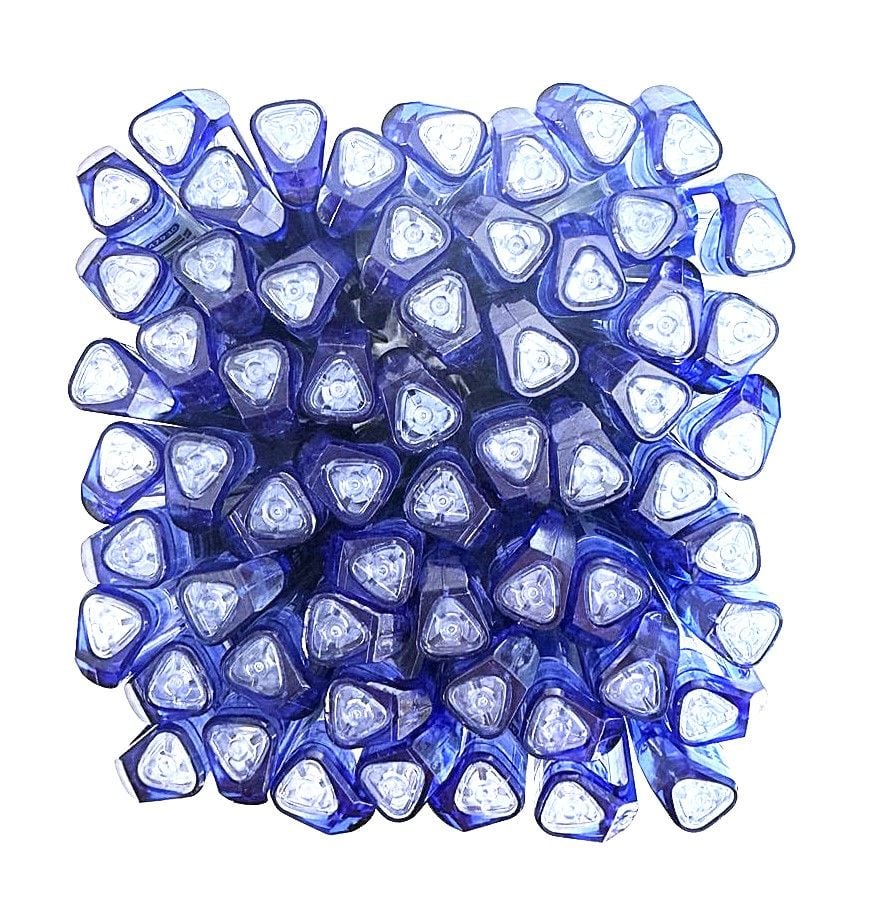 Ручка гелева 0,5 мм трикутна цільноналивна синя (60 шт/уп) AH-47930 AIHAO