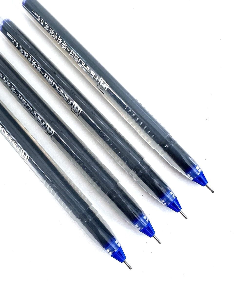 Ручка гелева 0,5 мм трикутна цільноналивна синя (60 шт/уп) AH-47930 AIHAO