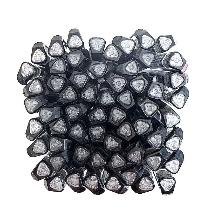 Ручка гелева 0,5 мм трикутна цільноналивна чорна (60 шт/уп) AH-47930 AIHAO