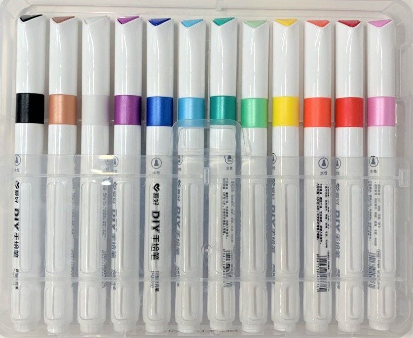 Маркер скетч акриловий 12 кол (24 шт/уп) PM5510-12 AIHAO