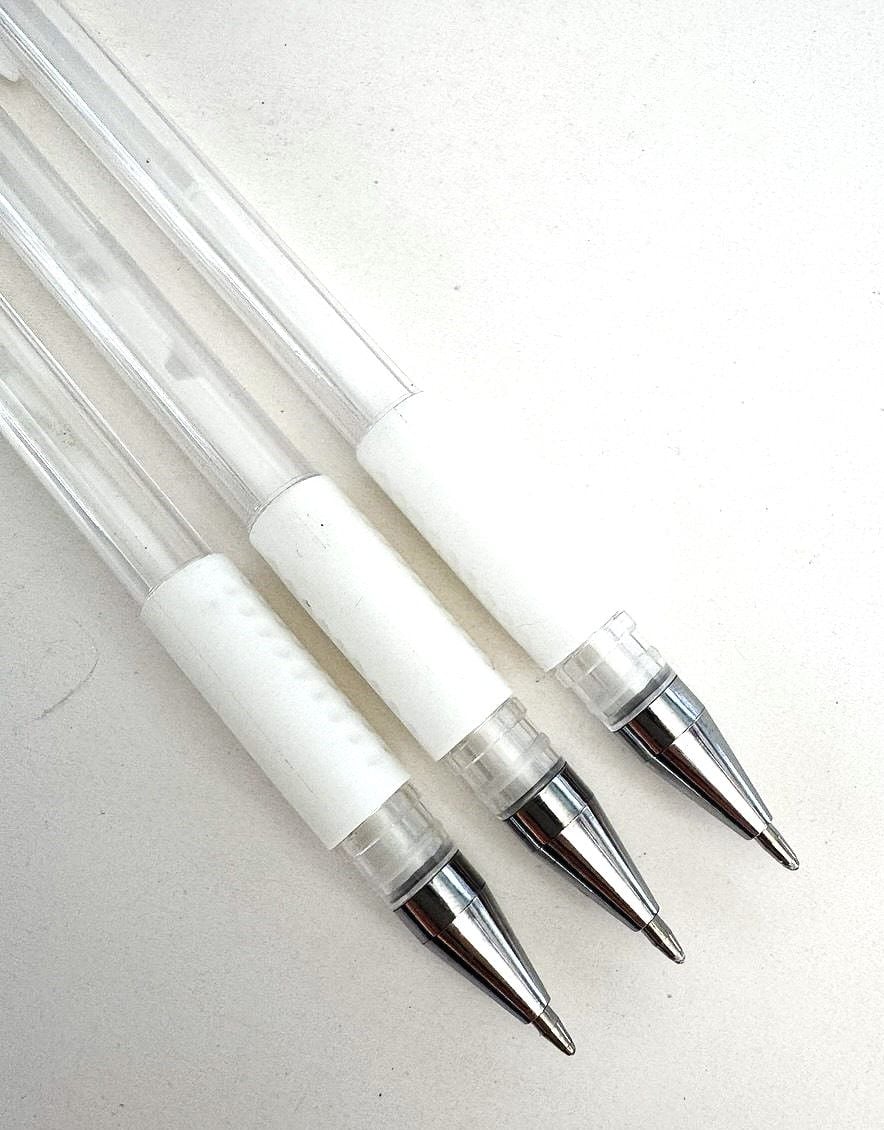 Ручка гелева біла (12 шт/уп) F-009