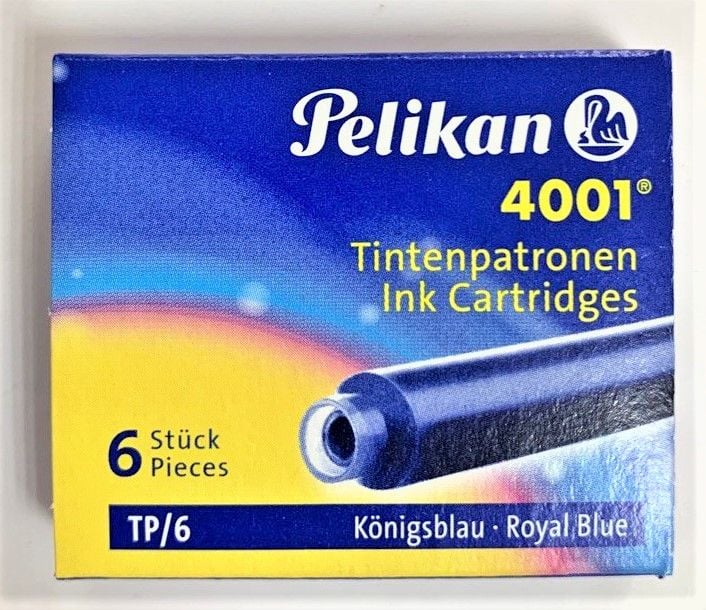 Стрижні капсули чернильні сині 6 шт/уп 4001 Pelikan