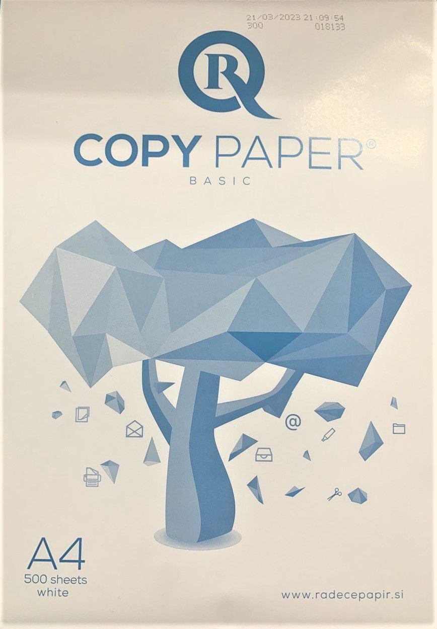 Папір принтерний А4 500 арк Словенія Radecepapir