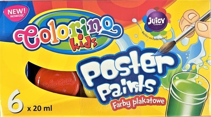 Фарби гуаш 6 кол 20 мл 13178PTR Colorino
