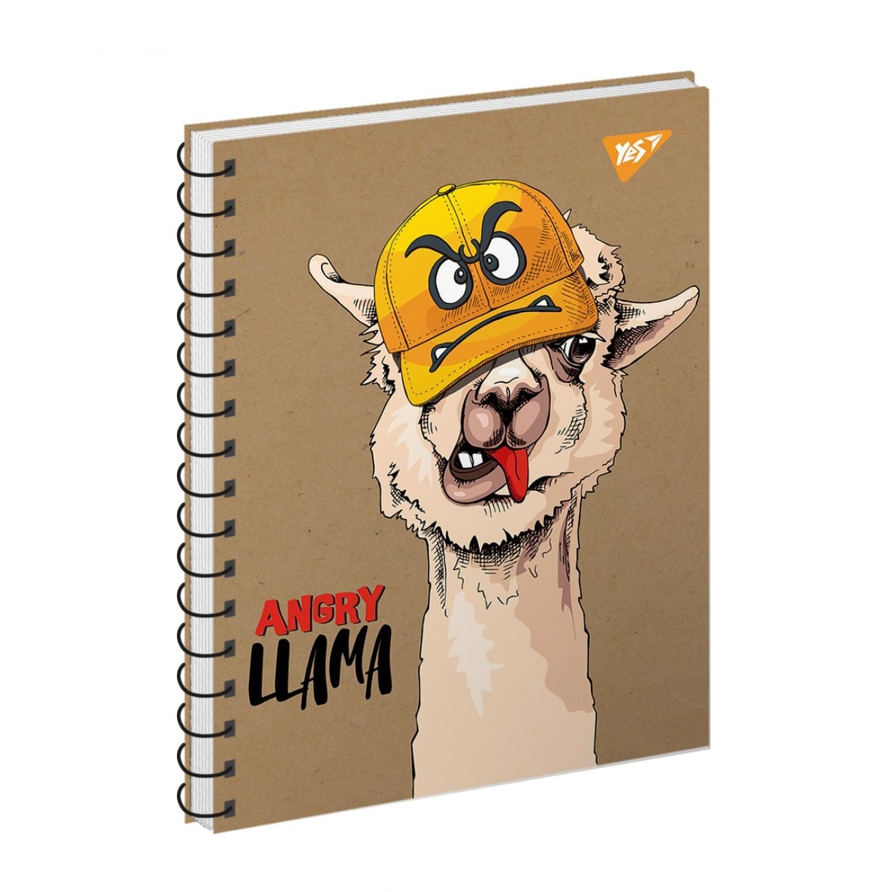 Блокнот В6 120 арк клітинка пружина Cool animals. Llama крафт (3шт) 681918 YES!