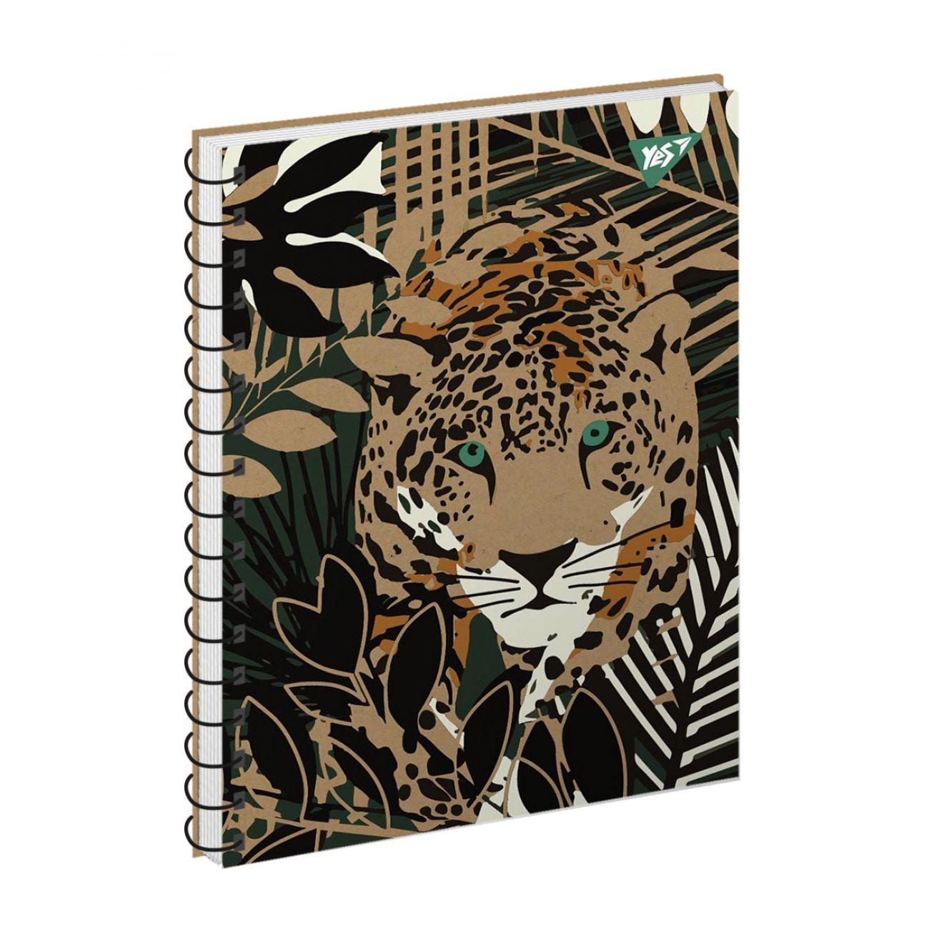 Блокнот В6 120 арк клітинка пружина Jaguar крафт (3шт) 681916 YES!