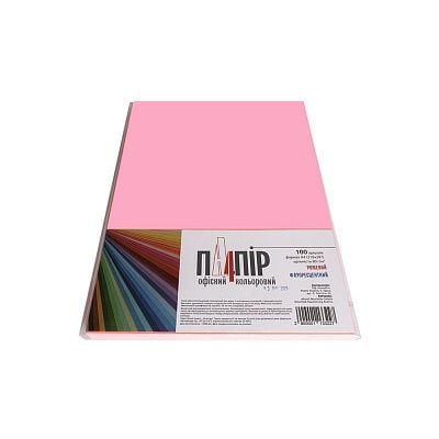 Папір принтерний 100 арк 80 г/м Neon Pink A4/80-NEO PI IQ