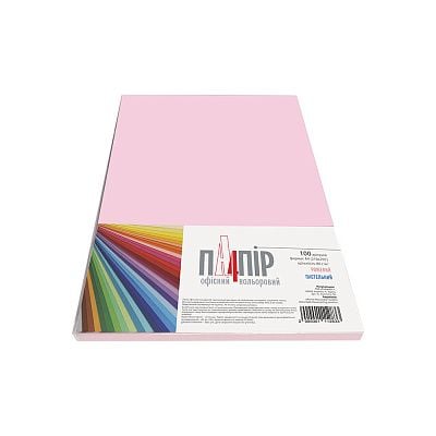 Папір принтерний А4 100 арк 80 г/м PASTEL PI25 рожевий A4/80-PI25 IQ