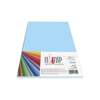 Папір принтерний А4 100 арк 80 г/м PASTEL MB30 блакитний A4/80-MB30 IQ