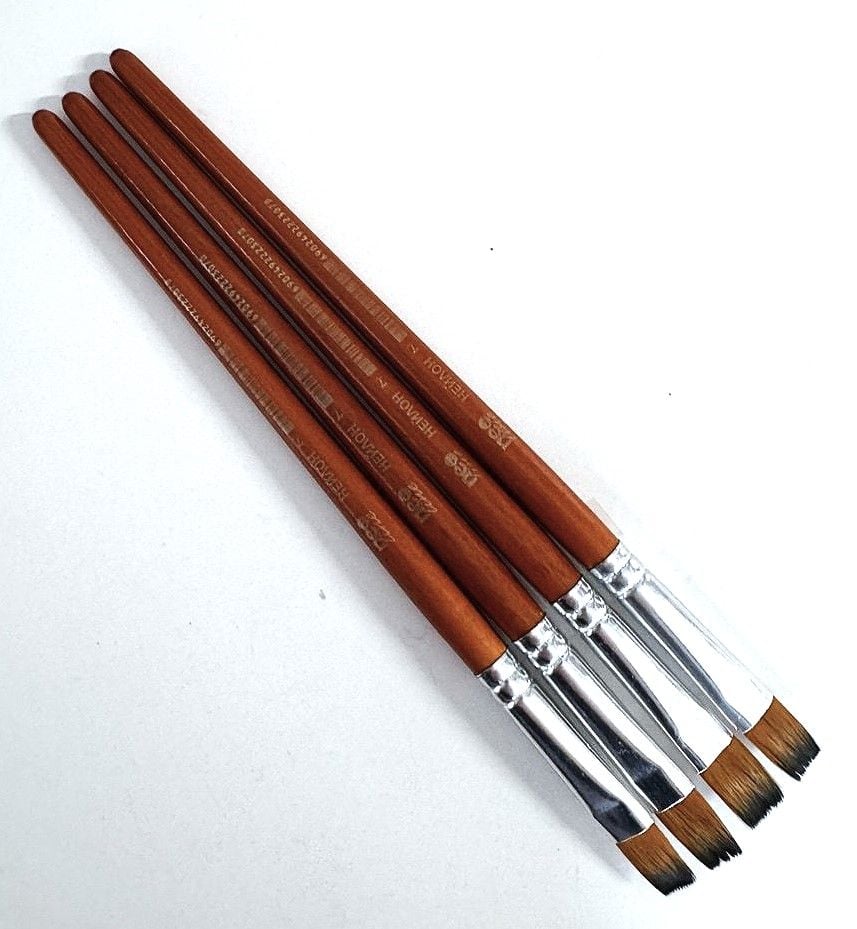 Пензлики №7 нейлон пласкі CHNS-2307 NeoLine
