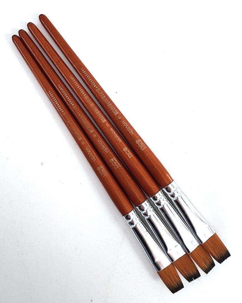 Пензлики №9 нейлон пласкі CHNS-2309 NeoLine