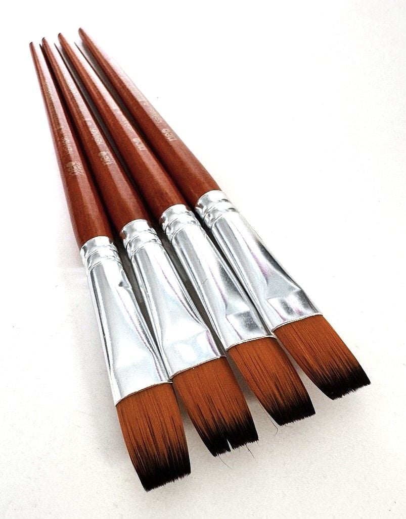 Пензлики №9 нейлон пласкі CHNS-2309 NeoLine