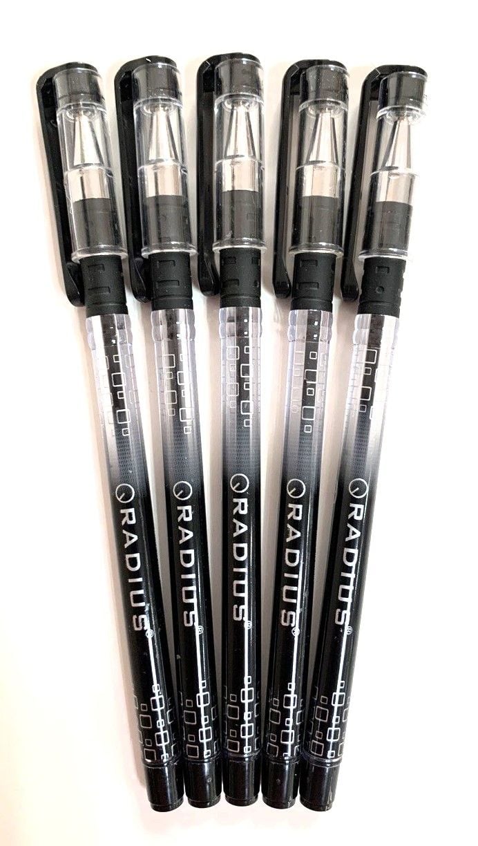 Ручка кулькова iPen чорна (12 шт/уп) iPen black RADIUS