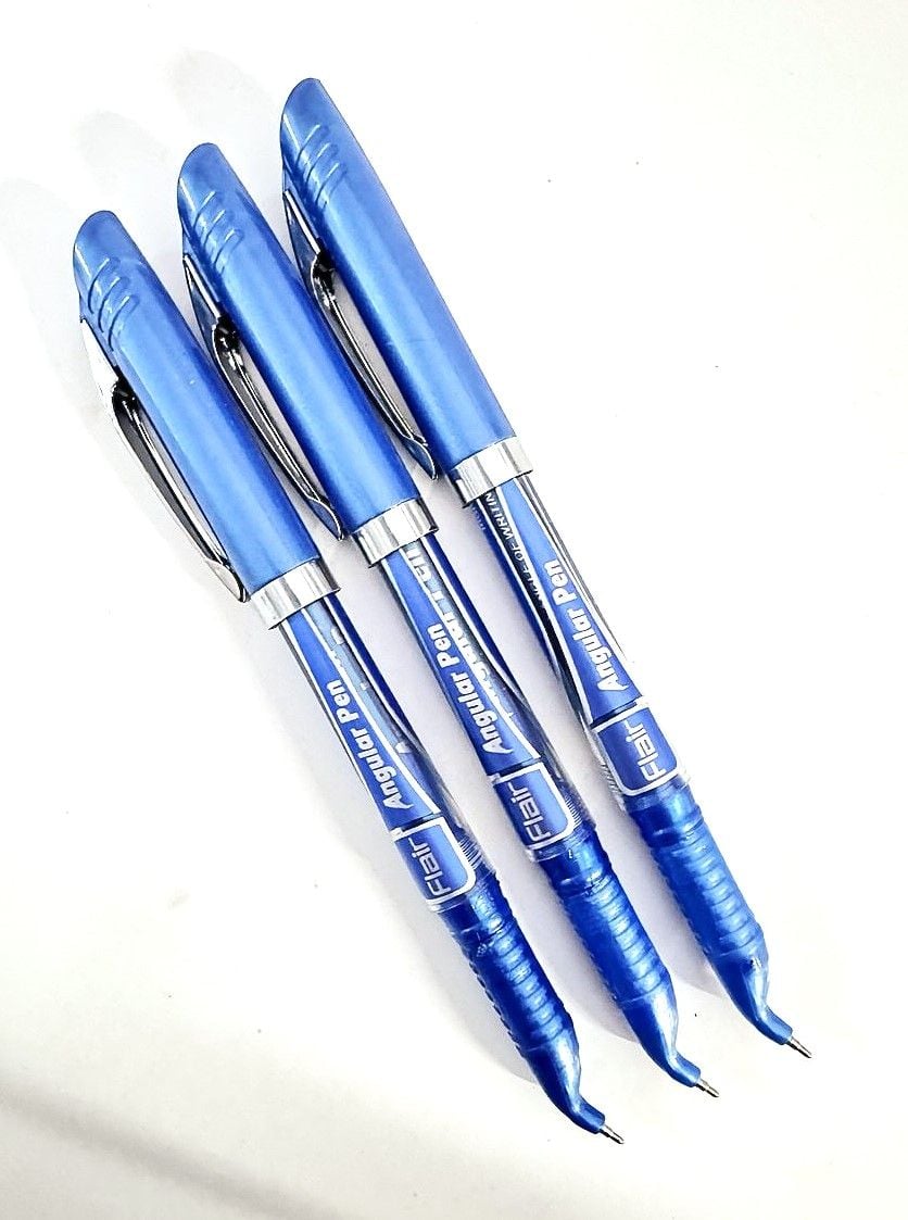 Ручка кулькова для лівші Angular синя (12 шт/уп) Angular Flair